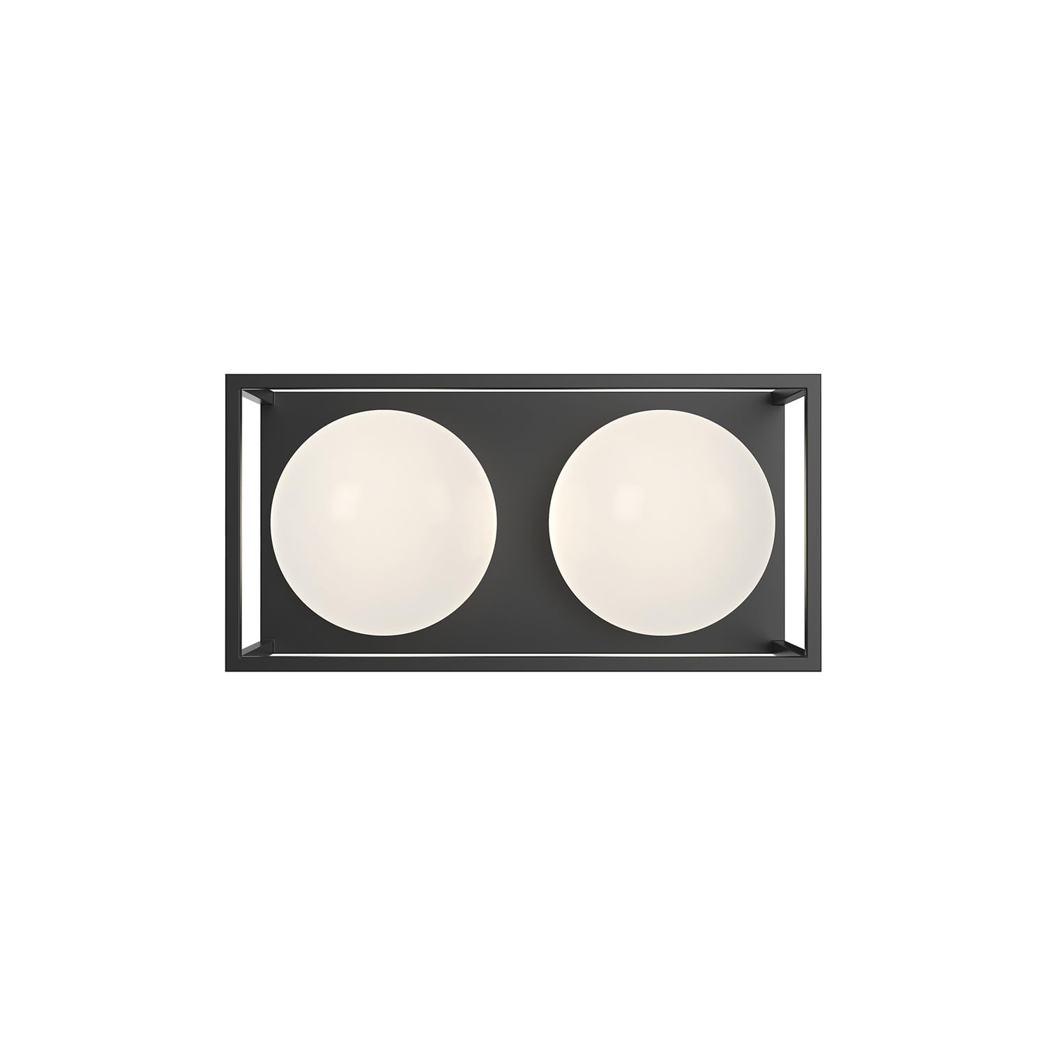 Alora VL519213MBOP AMELIA 13" VL MATTE BLACK OPAL GLASS 2X60W E26