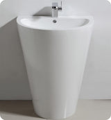 Fresca FCB5023WH Fresca Parma 24" White Pedestal Sink