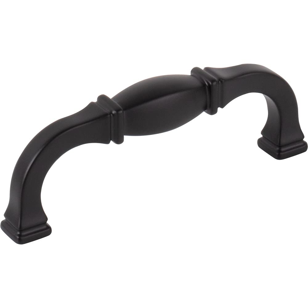 Jeffrey Alexander 278-96MB 96 mm Center-to-Center Matte Black Audrey Cabinet Pull