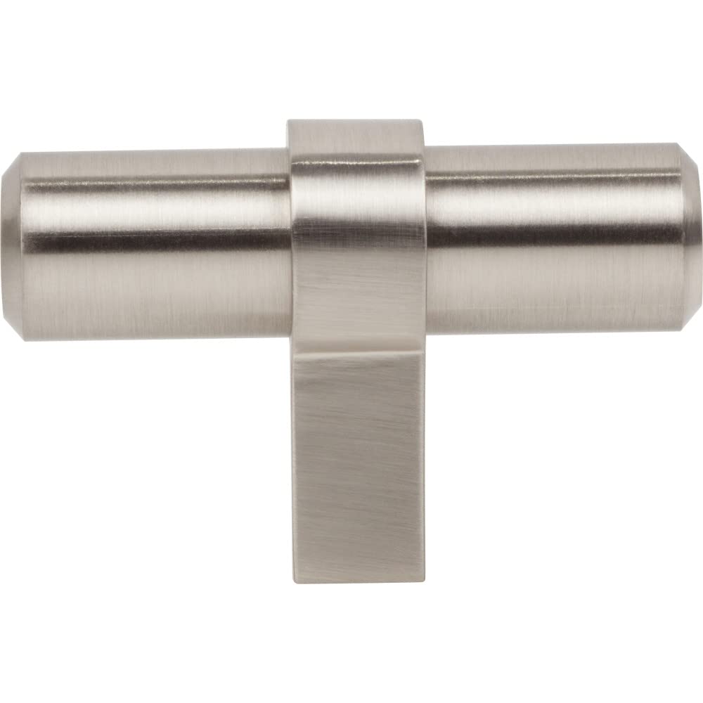 Jeffrey Alexander 51SN 2" Overall Length Satin Nickel Key Grande Cabinet "T" Knob
