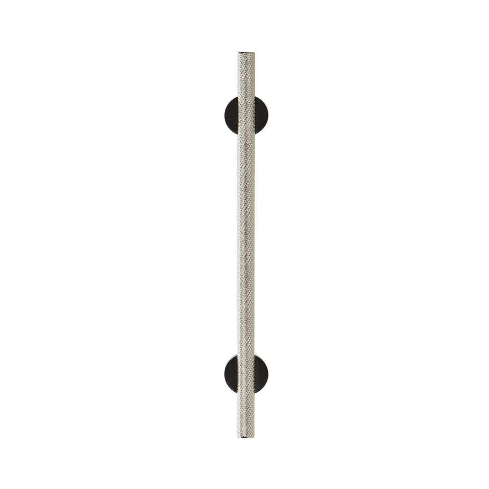 Amerock Cabinet Pull Matte Black/Polished Nickel 6-5/16 inch (160 mm) Center to Center Transcendent 1 Pack Drawer Pull Drawer Handle Cabinet Hardware