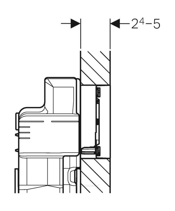 Geberit 115.640.SJ.1 act pl Sigma60(2016) dual glass black