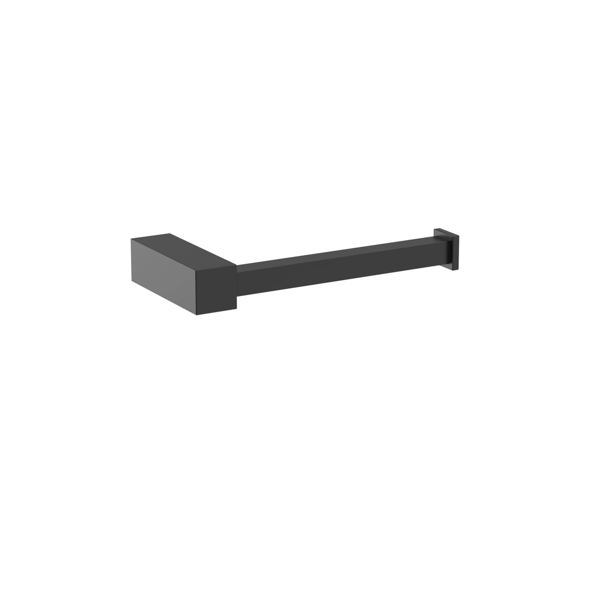 Amerock BH36081MB Matte Black Single Post Toilet Paper Holder 5-7/8 in. (149 mm) Length Toilet Tissue Holder Monument Bath Tissue Holder Bathroom Hardware Bath Accessories