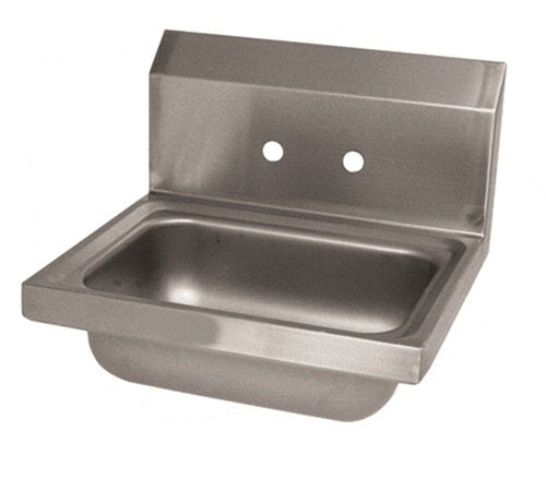 John Boos PBHS-W-1410-4D Stainless Steel Wall Mount Hand Sink with 3.5 inch Drain, 14 x 10 5 - 1 each.