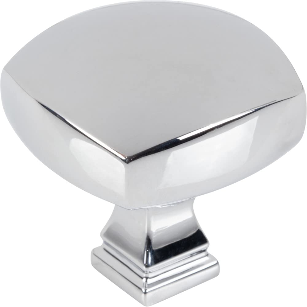 Jeffrey Alexander 278L-PC 1-3/8" Overall Length Polished Chrome Square Audrey Cabinet Knob