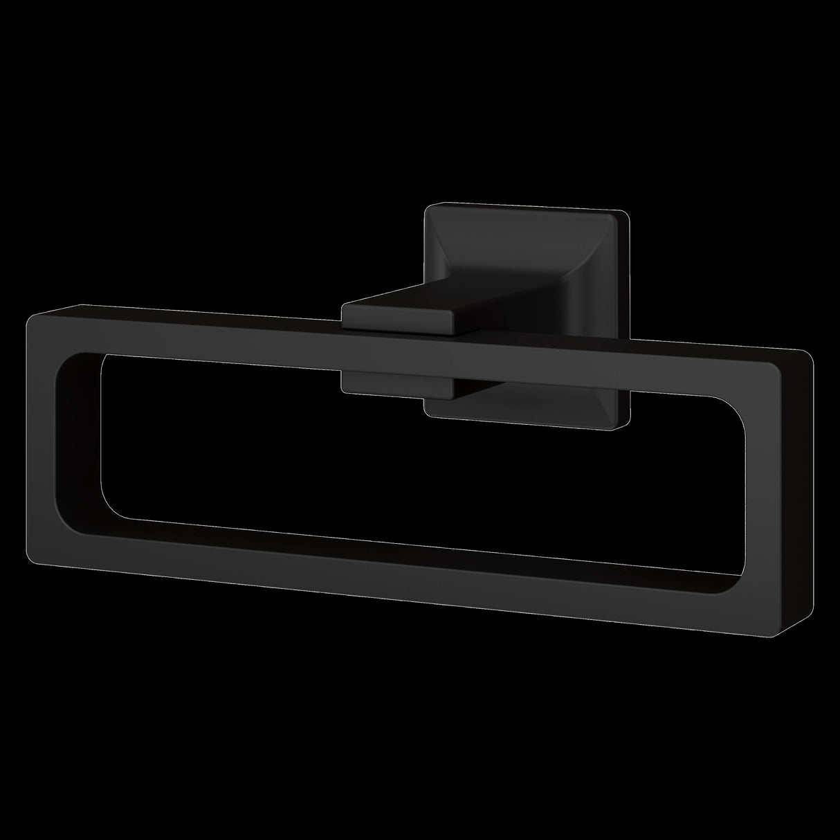Verve Towel Ring in Matte Black