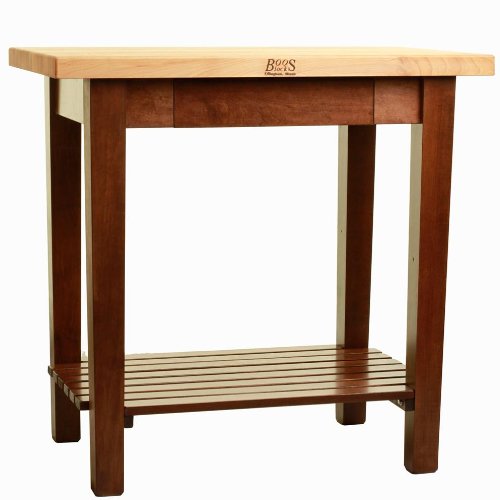 John Boos C3624-D-2S-WT CCWT 36X24X1.75 CRM DWR/2SHELVES