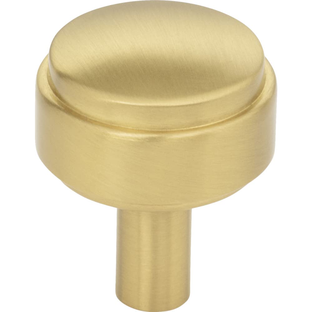 Jeffrey Alexander 885BG 1-1/8" Diameter Brushed Gold Hayworth Cabinet Knob