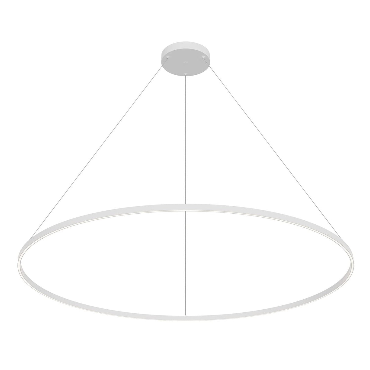 Kuzco PD87172-WH CERCHIO 72" PENDANT WH TEXTURED DOWN ONLY DUO CANOPY 930 TRIAC 120 162W