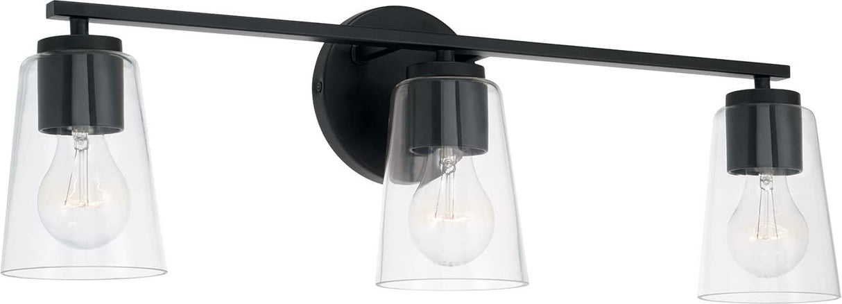 Capital Lighting 148631MB-537 Portman 3 Light Vanity Matte Black
