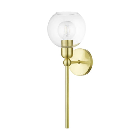 Downtown 1 Light Sconce in Satin Brass (16971-12)