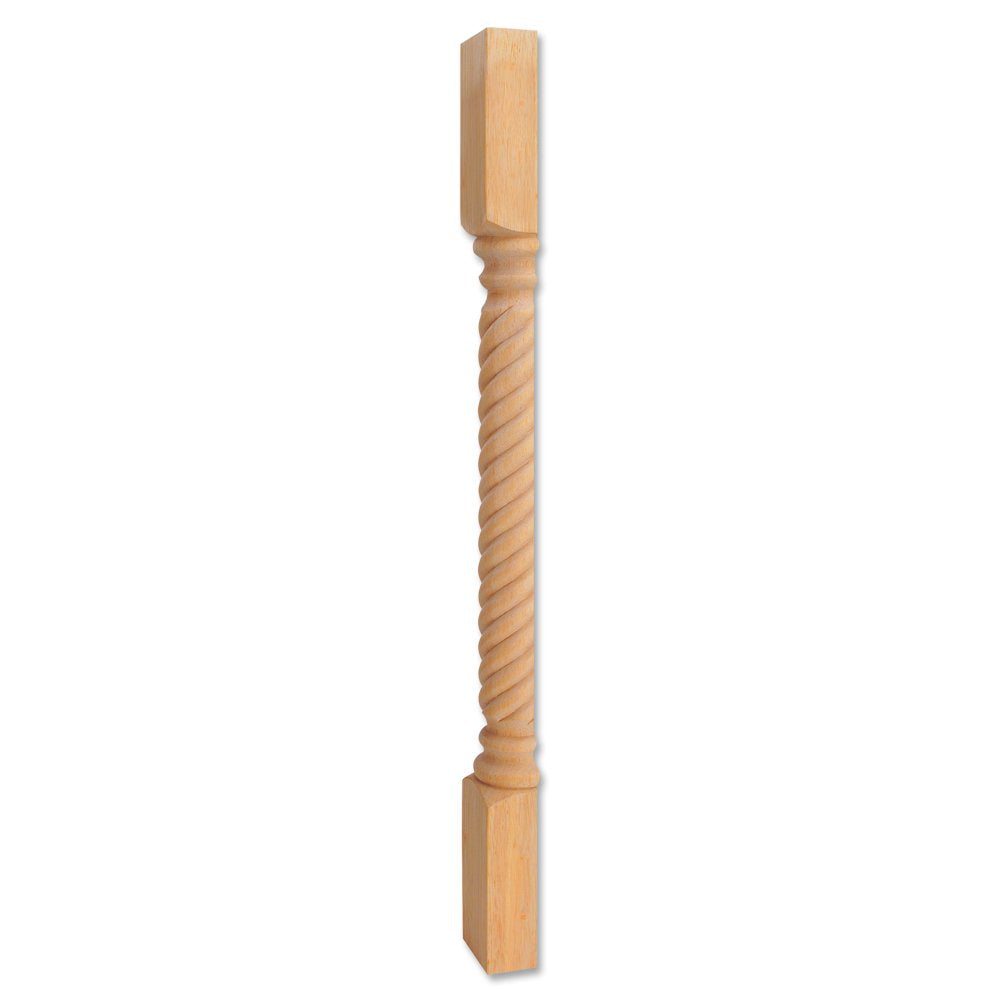 Hardware Resources P3S-OK 3-1/2" W x 1-3/4" D x 35-1/2" H Oak Rope Split Post