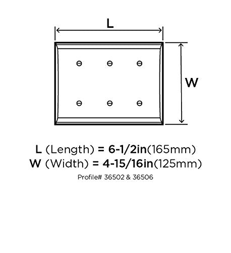Amerock Wall Plate Black Bronze 3 Toggle Switch Plate Cover Candler 1 Pack Light Switch Cover