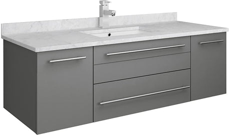 Fresca FCB6148GR-UNS-CWH-U Cabinet with Undermount Sink