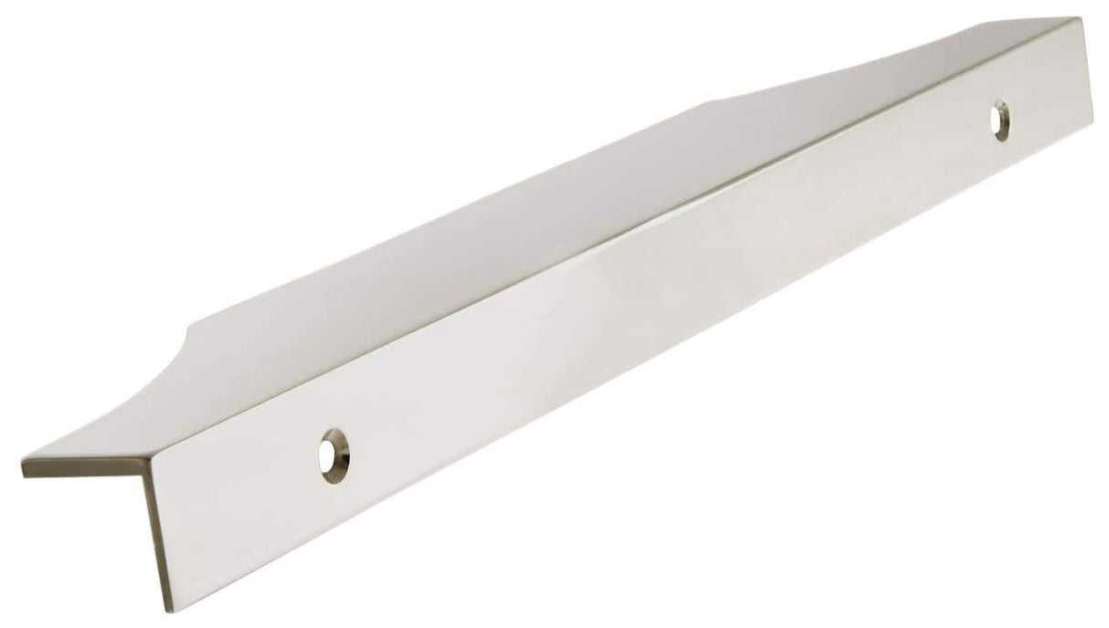 Amerock Cabinet Edge Pull Black Chrome 8-9/16 inch (217 mm) Center to Center Extent 1 Pack Drawer Pull Drawer Handle Cabinet Hardware