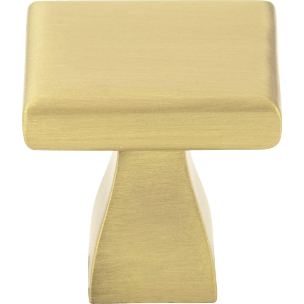 Elements 449BG 1" Overall Length Brushed Gold Square Hadly Cabinet Knob