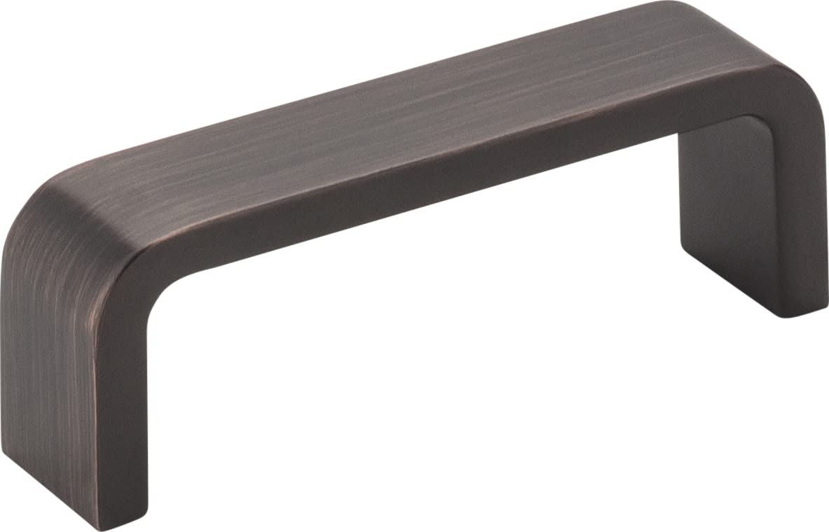Elements 193-3DBAC 3" Center-to-Center Brushed Oil Rubbed Bronze Square Asher Cabinet Pull