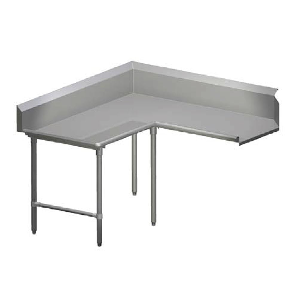 John Boos CDT4-K6048SBK-L Clean Dishtables, Corner, With Stainless Steel Base "CDT-K-SBK" (PRO-BOWL)
