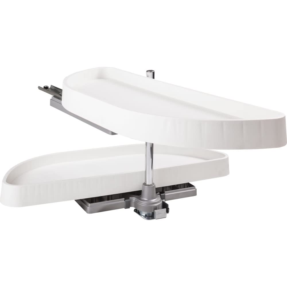 Hardware Resources HMLS-P-3212 32" Plastic Half-Moon Lazy Susan