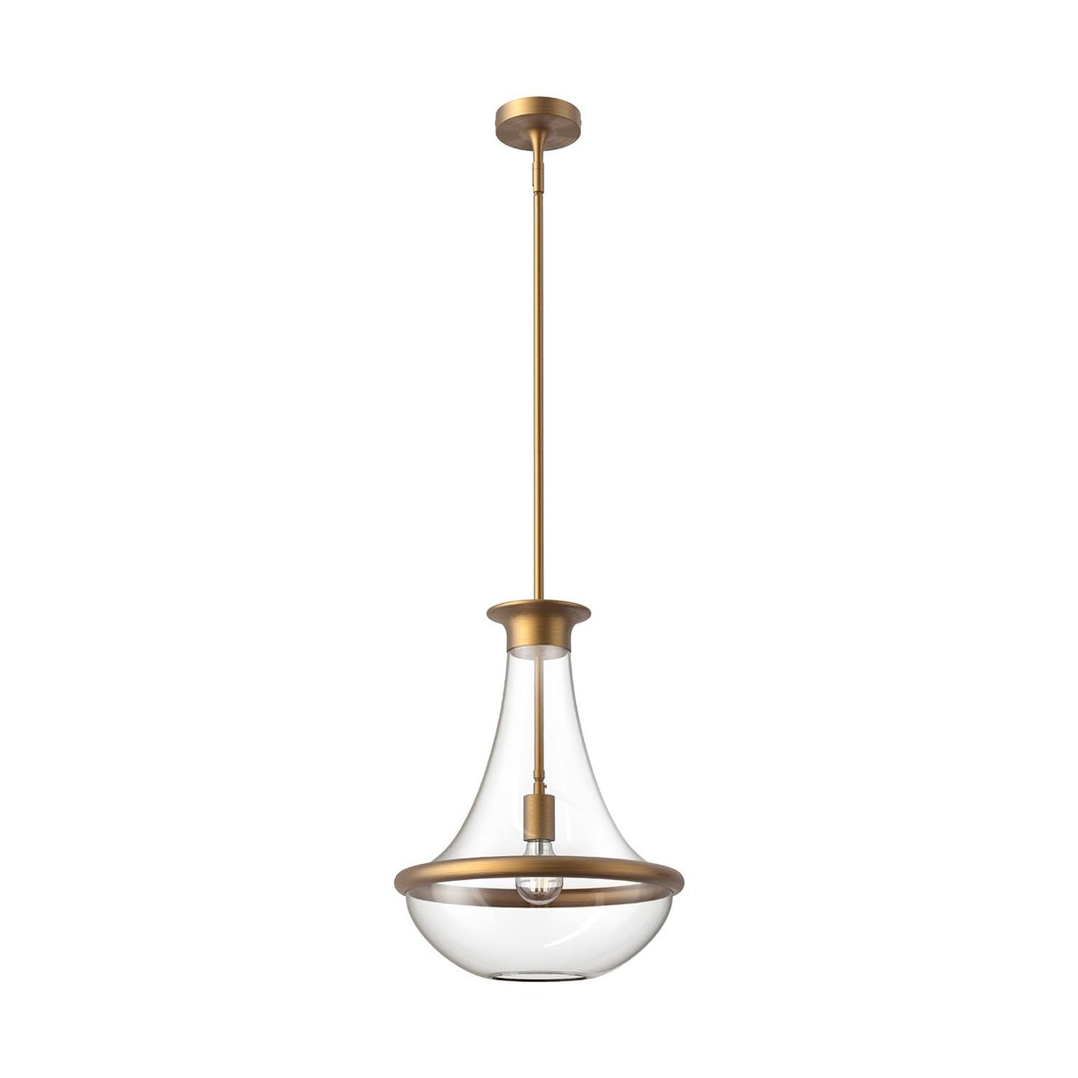 Alora PD464014AG MARCEL 10" PENDANT AGED GOLD E26 60W
