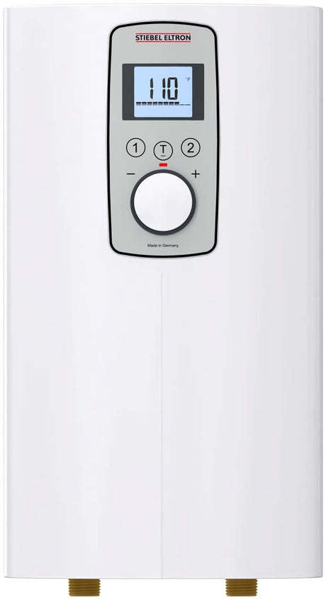 Stiebel Eltron 200058 Model DHC-E 8/10-2 Trend Point-of-Use Electric Tankless Water Heater, Direct Coil Heating System, Switchable kW Power Output, Backlit Display, Adjustable Temperature