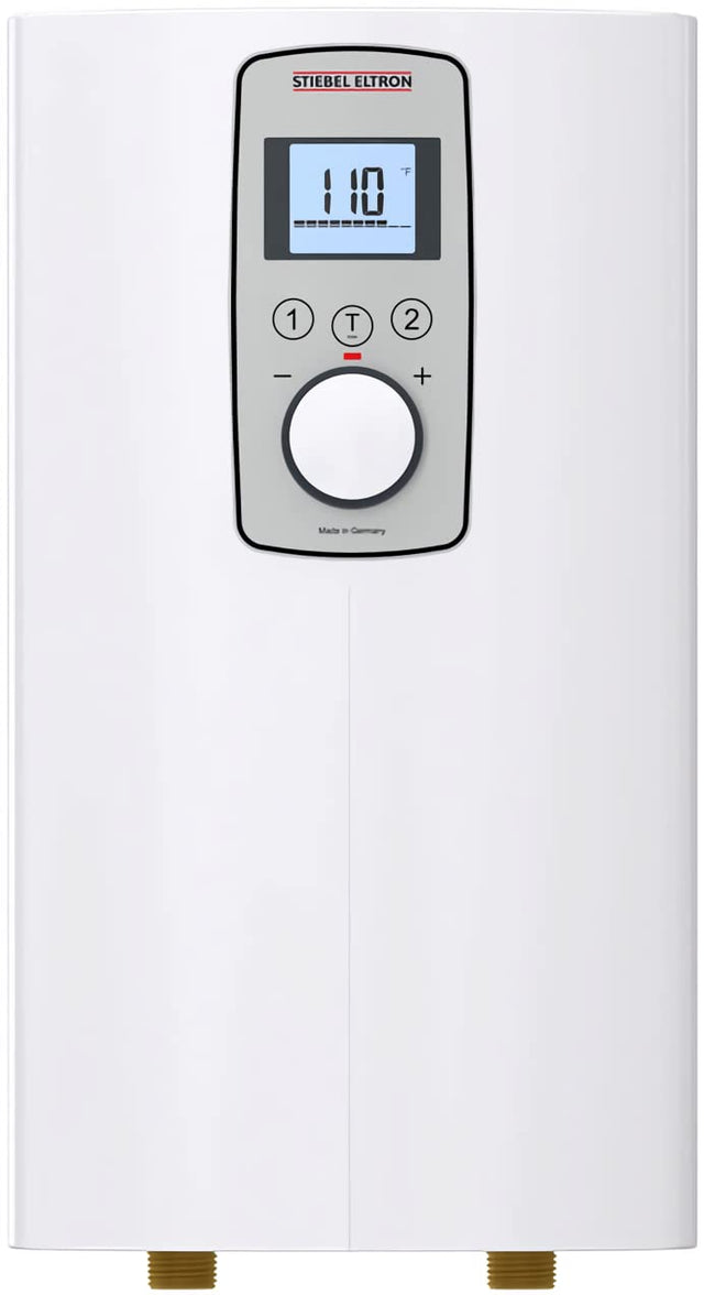 Stiebel Eltron 200058 Model DHC-E 8/10-2 Trend Point-of-Use Electric Tankless Water Heater, Direct Coil Heating System, Switchable kW Power Output, Backlit Display, Adjustable Temperature