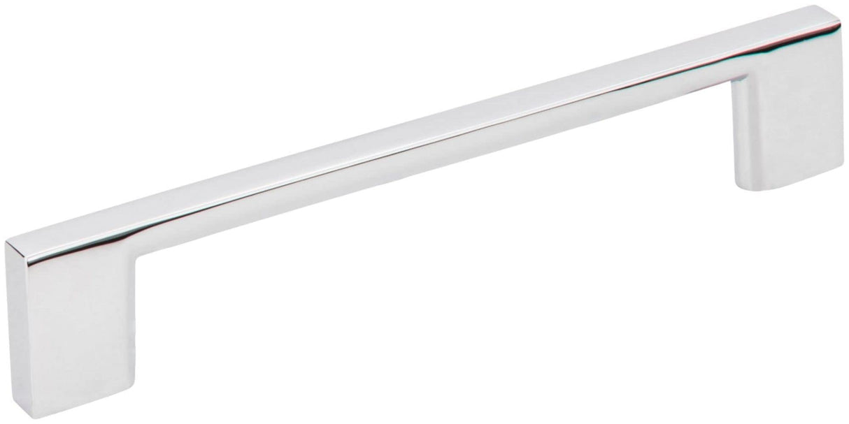 Jeffrey Alexander 635-128PC 128 mm Center-to-Center Polished Chrome Square Sutton Cabinet Bar Pull