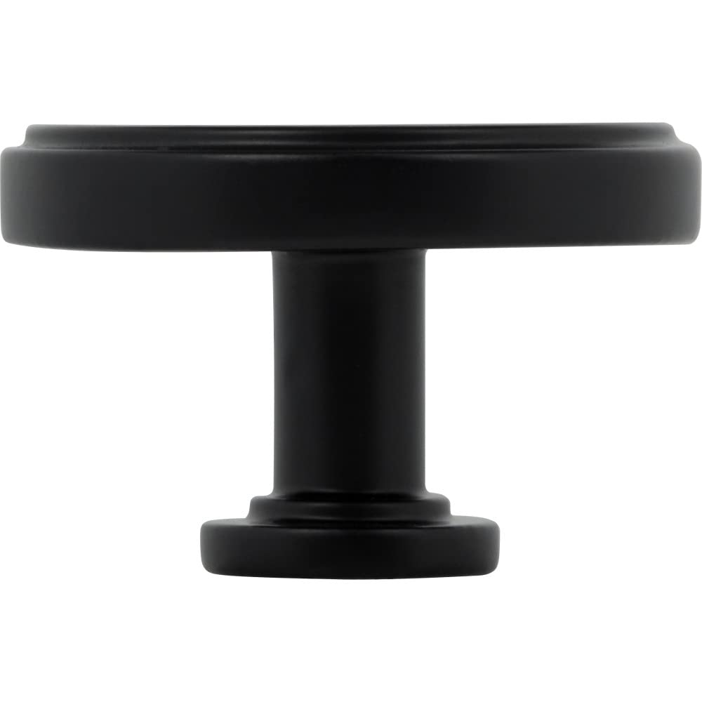 Jeffrey Alexander 171L-MB 1-3/4" Diameter Matte Black Richard Cabinet Knob
