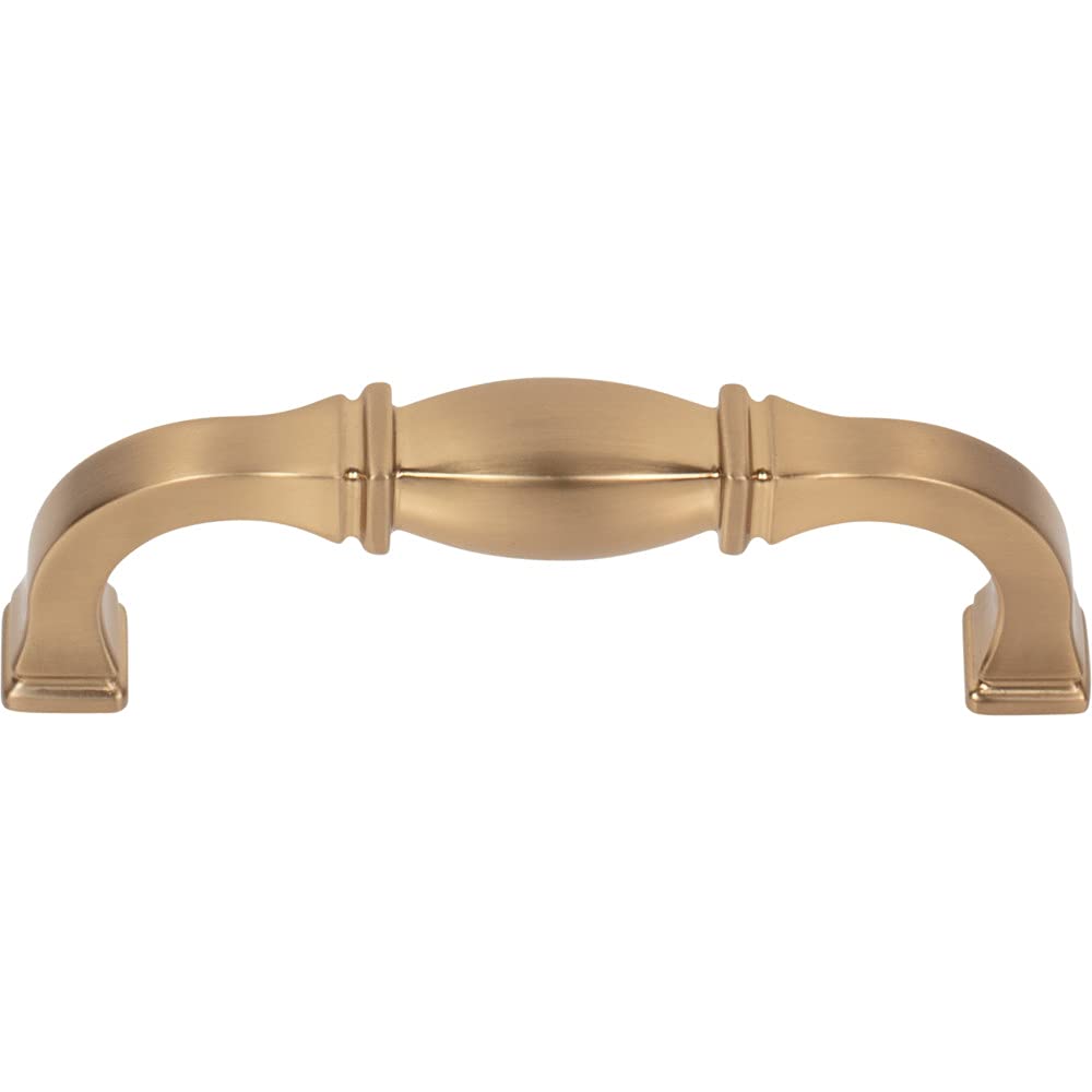 Jeffrey Alexander 278-96SBZ 96 mm Center-to-Center Satin Bronze Audrey Cabinet Pull