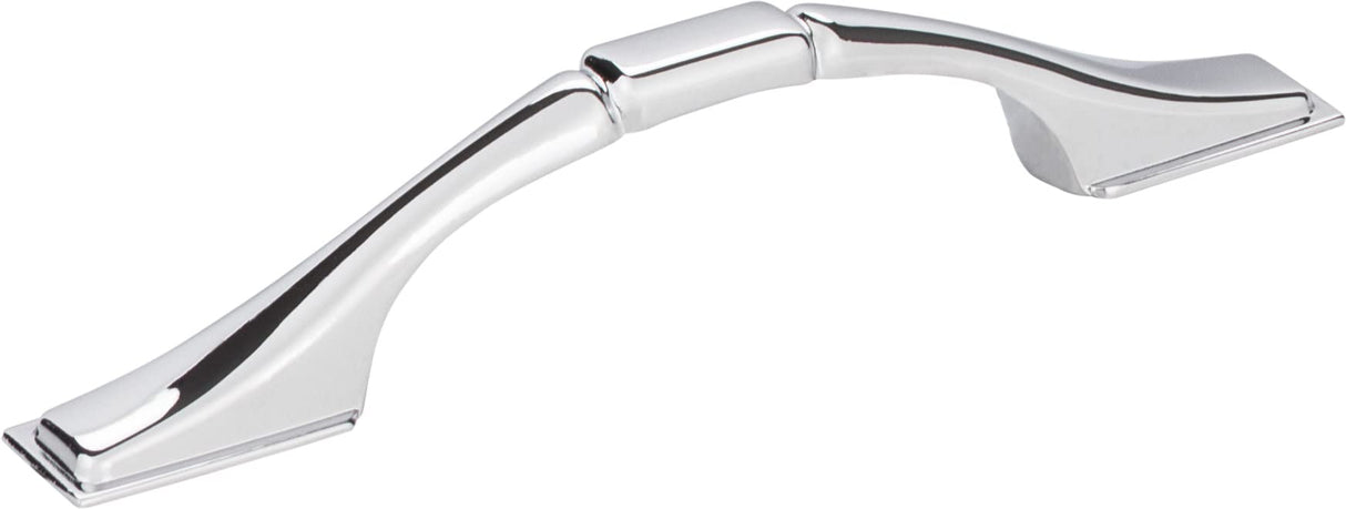 Elements 937-3PC 3" Center-to-Center Polished Chrome Square Hammond Cabinet Pull