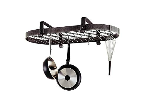 Enclume PR12WG HS 37" Low Ceiling Oval Pot Rack w/ 18 Hooks HS