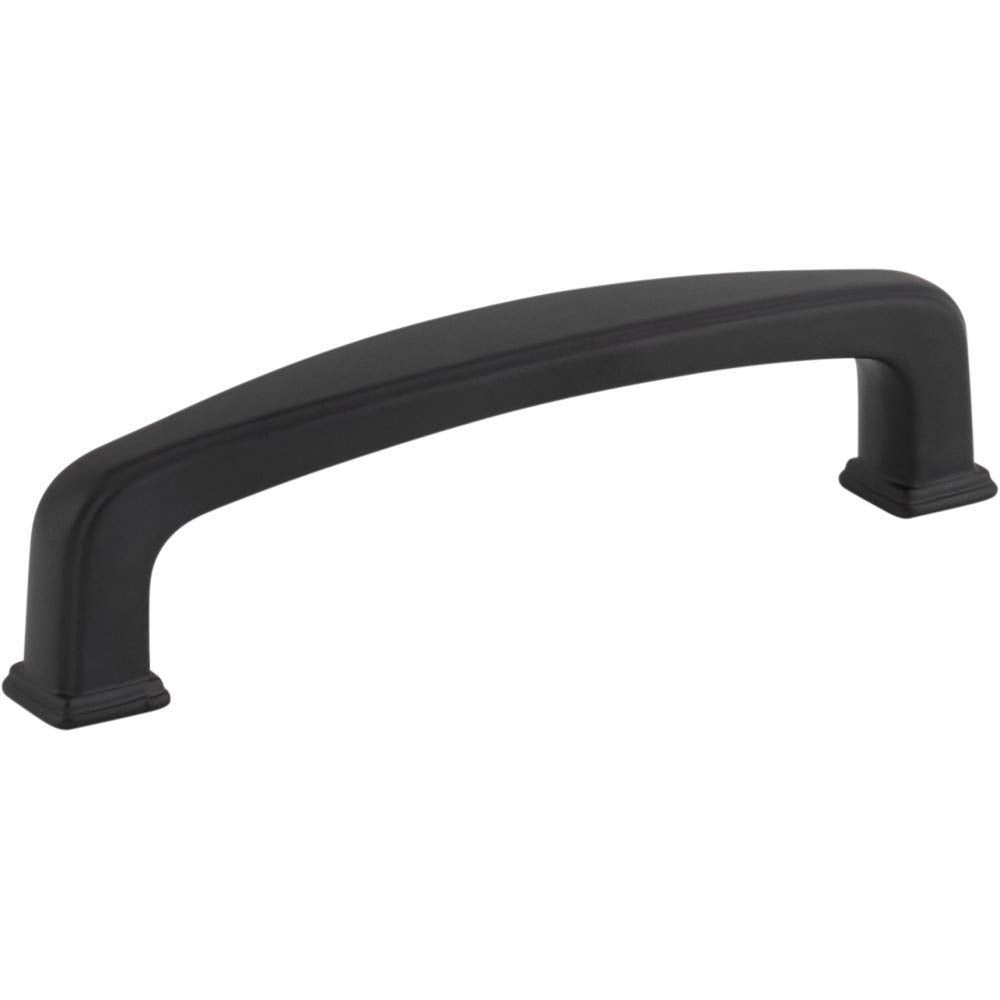 Jeffrey Alexander 1092MB 96 mm Center-to-Center Matte Black Square Milan 1 Cabinet Pull