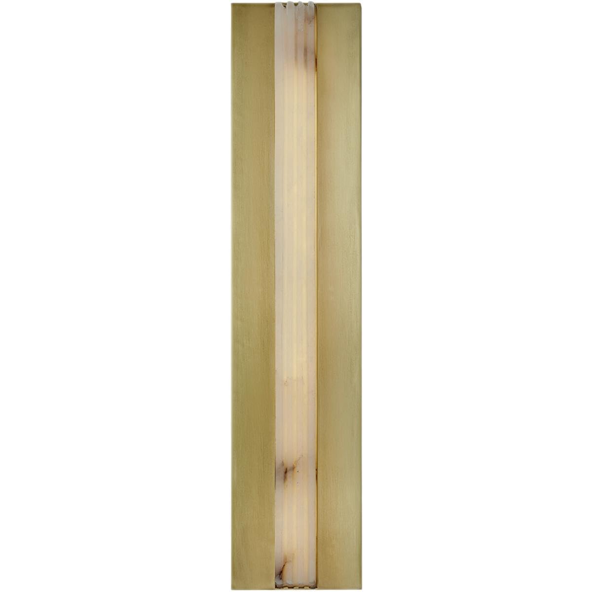 Alora WV322623VBAR KISMET 23" WV VINTAGE BRASS ALABASTER 30W LED 90 3000K AC LED