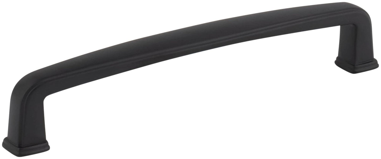 Jeffrey Alexander 1092-128MB 128 mm Center-to-Center Matte Black Square Milan 1 Cabinet Pull