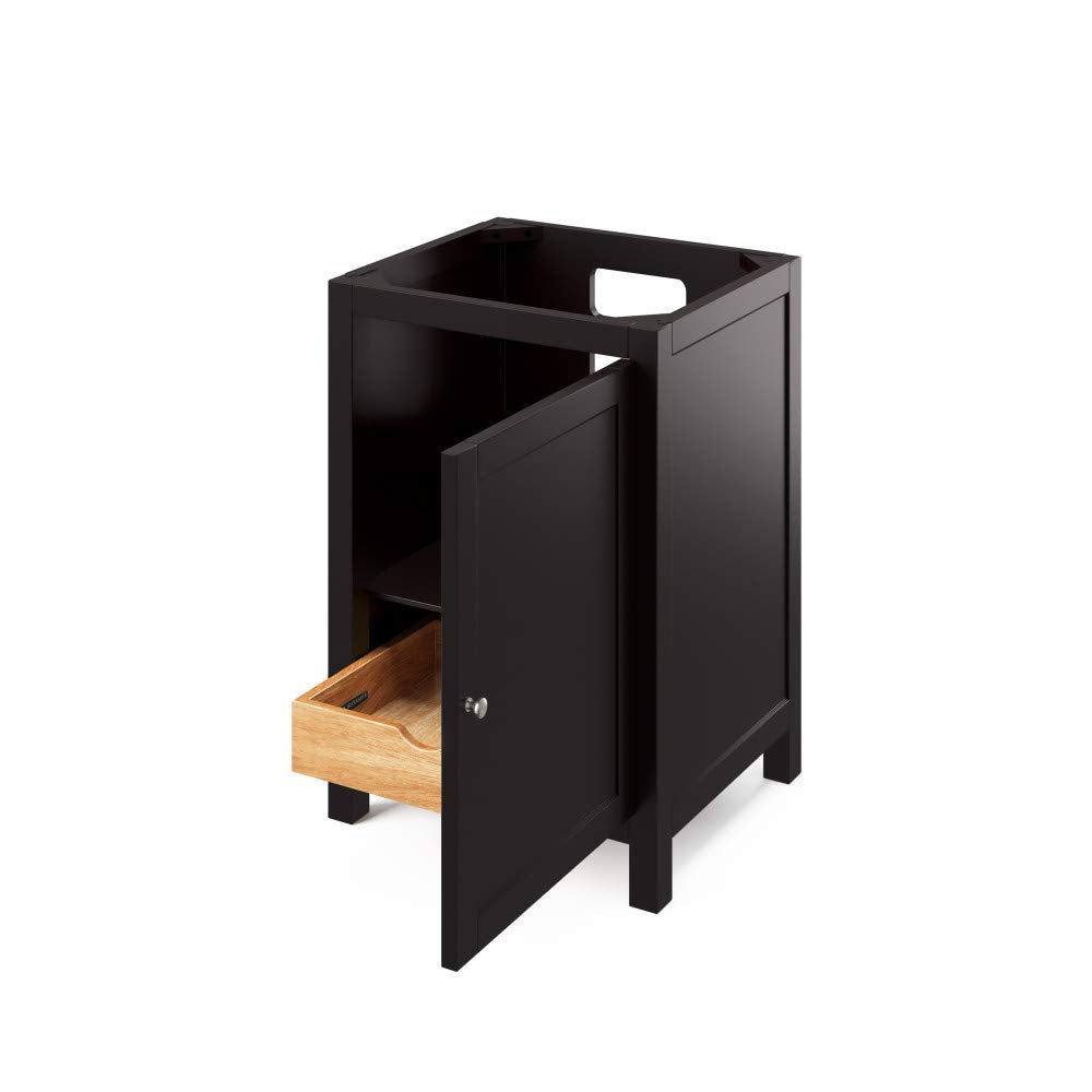 Jeffrey Alexander VKITAST24GRCQR 24" Grey Astoria Vanity, Calacatta Vienna Quartz Vanity Top, undermount rectangle bowl