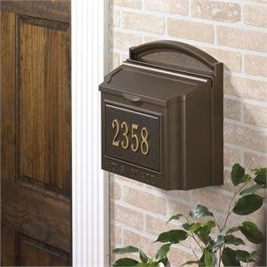 Whitehall 16104 - Wall Mailbox Package - Bronze