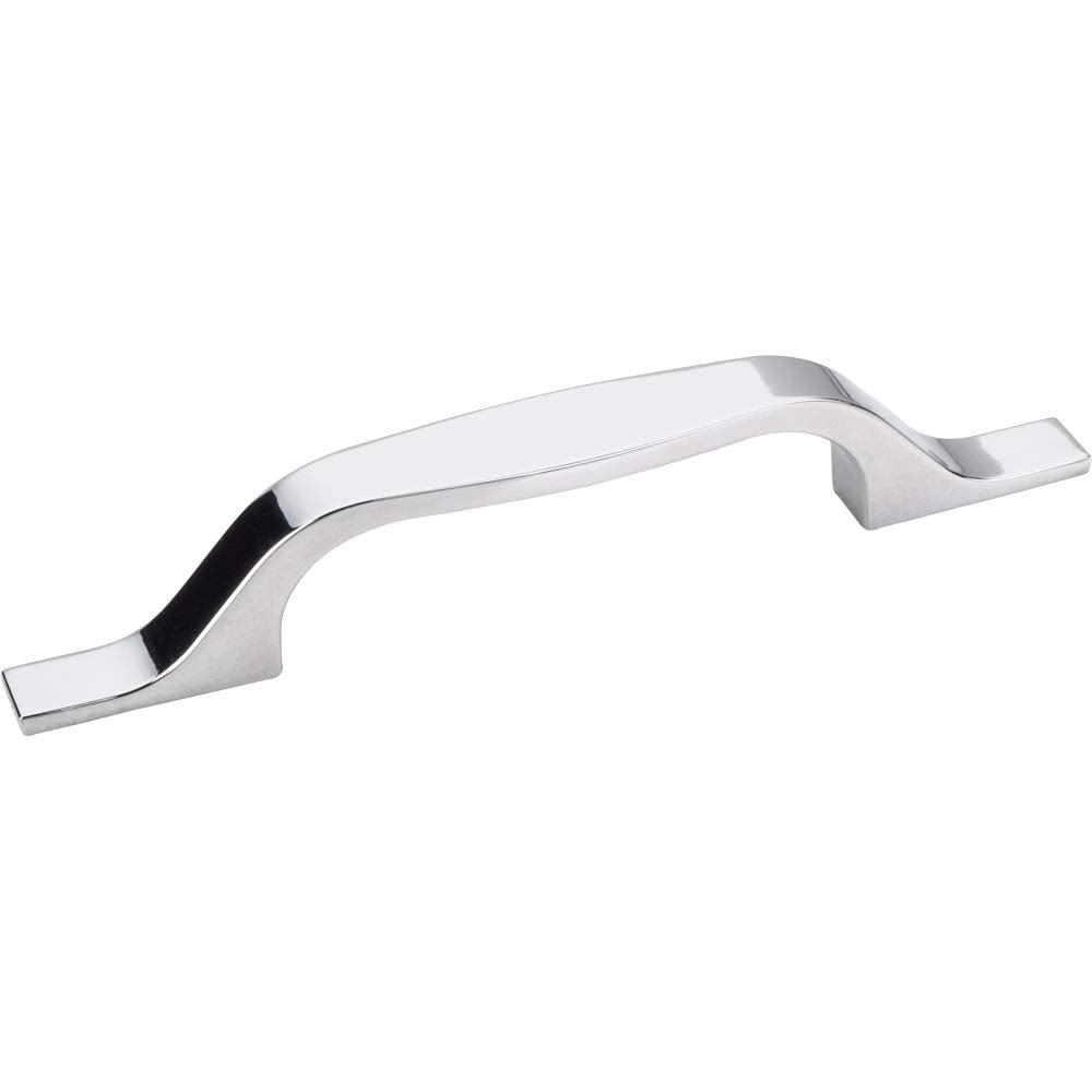 Elements 382-96PC 96 mm Center-to-Center Polished Chrome Square Cosgrove Cabinet Pull