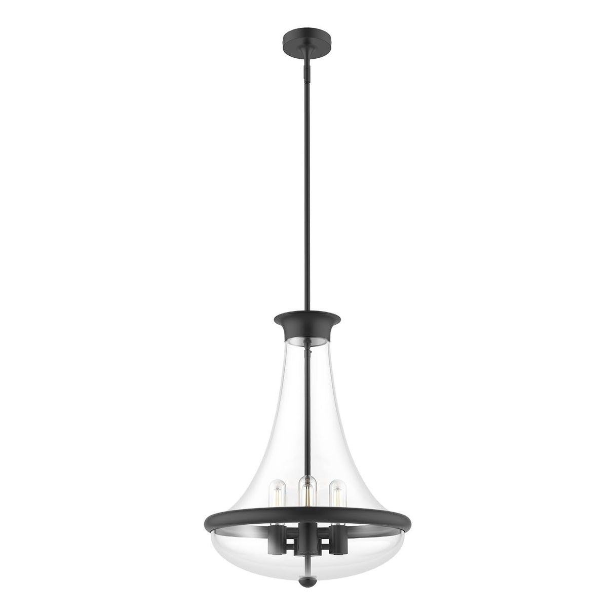 Alora PD464018MB MARCEL 4 HEAD 18" PENDANT MATTE BLACK E26 60WX4
