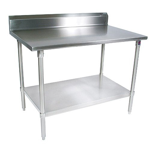 John Boos ST6R5-2496GSK 96" x 24" Work Table with 5" Riser