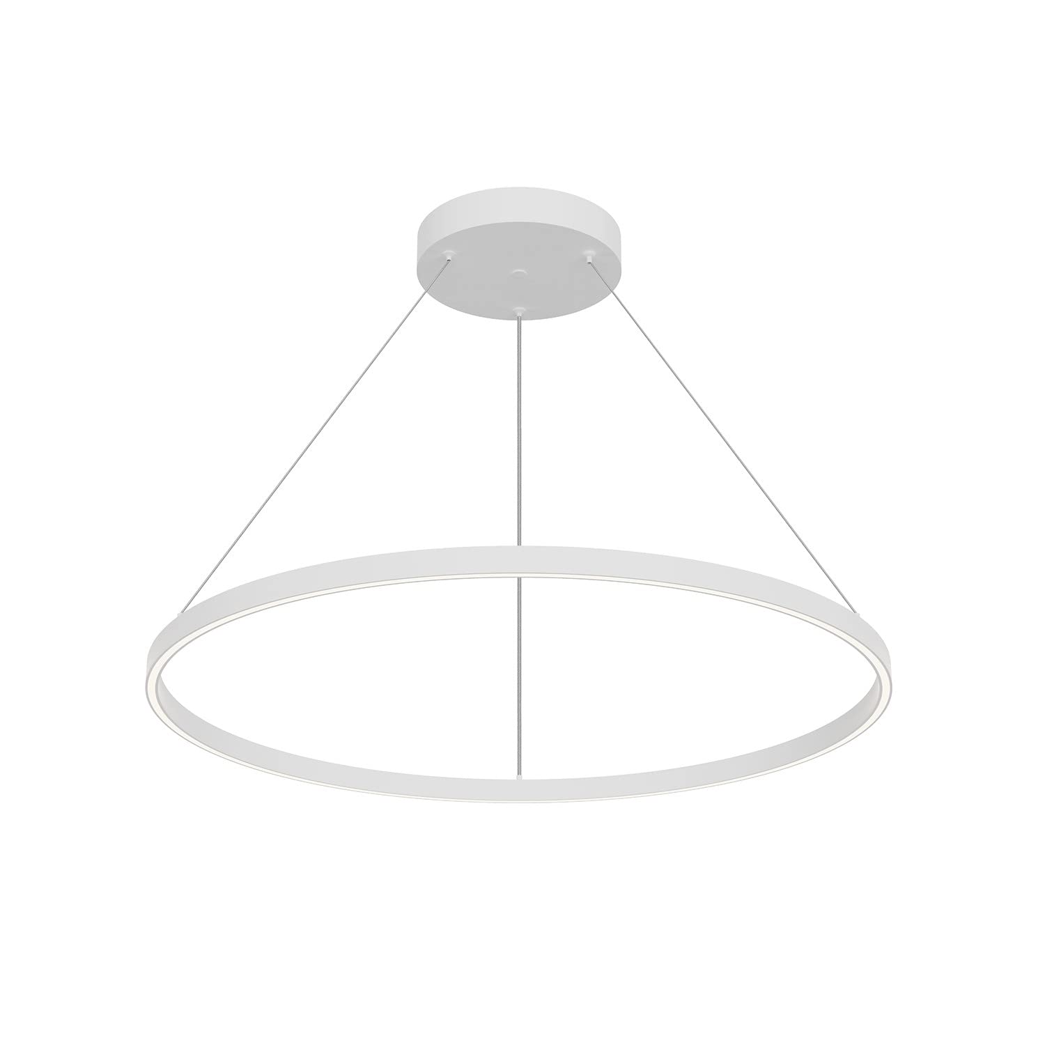 Kuzco PD87136-WH CERCHIO 36" PENDANT WH TEXTURED DOWN ONLY DUO CANOPY 930 TRIAC 120 78W