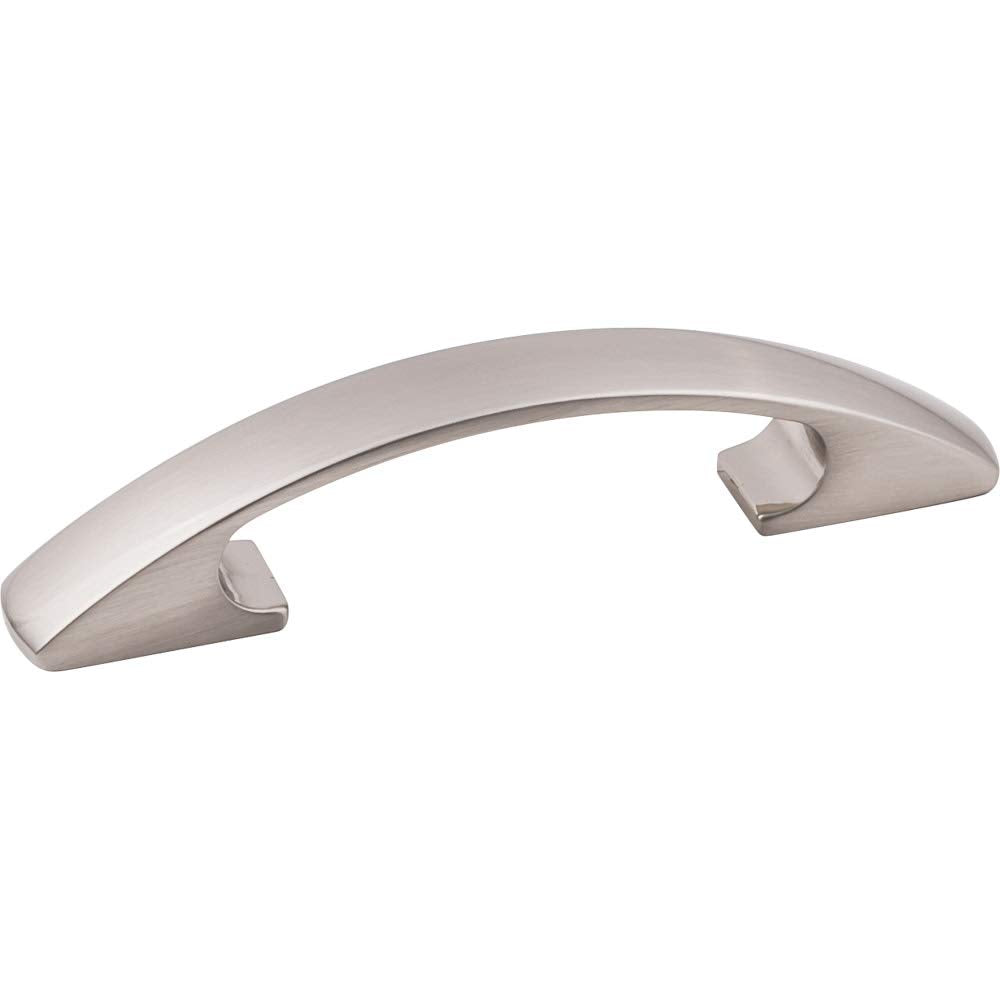 Elements 771-3SN 3" Center-to-Center Satin Nickel Arched Strickland Cabinet Pull