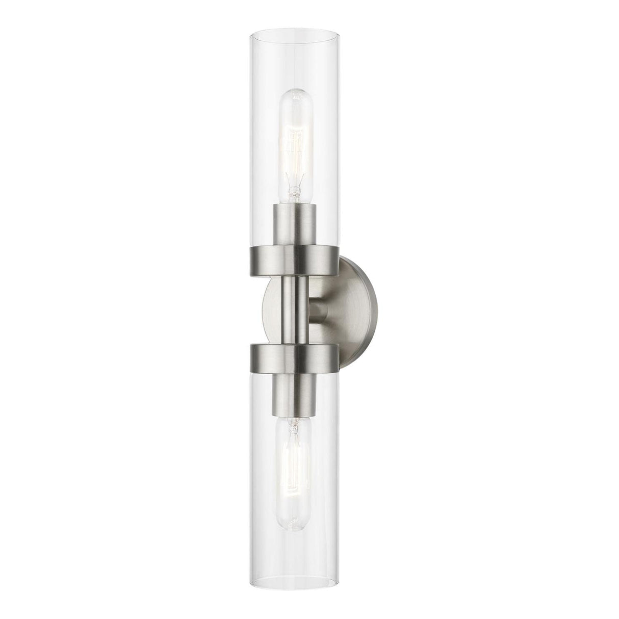 Livex Lighting 16172-91 Ludlow 2 Light 4 inch Brushed Nickel Vanity Sconce Wall Light