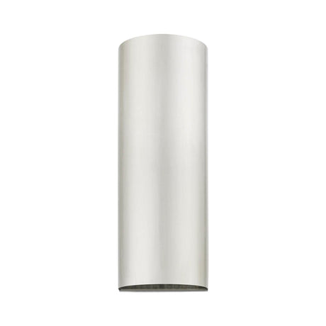Livex Lighting 22063-91 Bond - 1 Light Large Outdoor ADA Wall Sconce in Urban Style-14 Inches Tall and 5 Inches Wide, Finish Color: Brushed Nickel