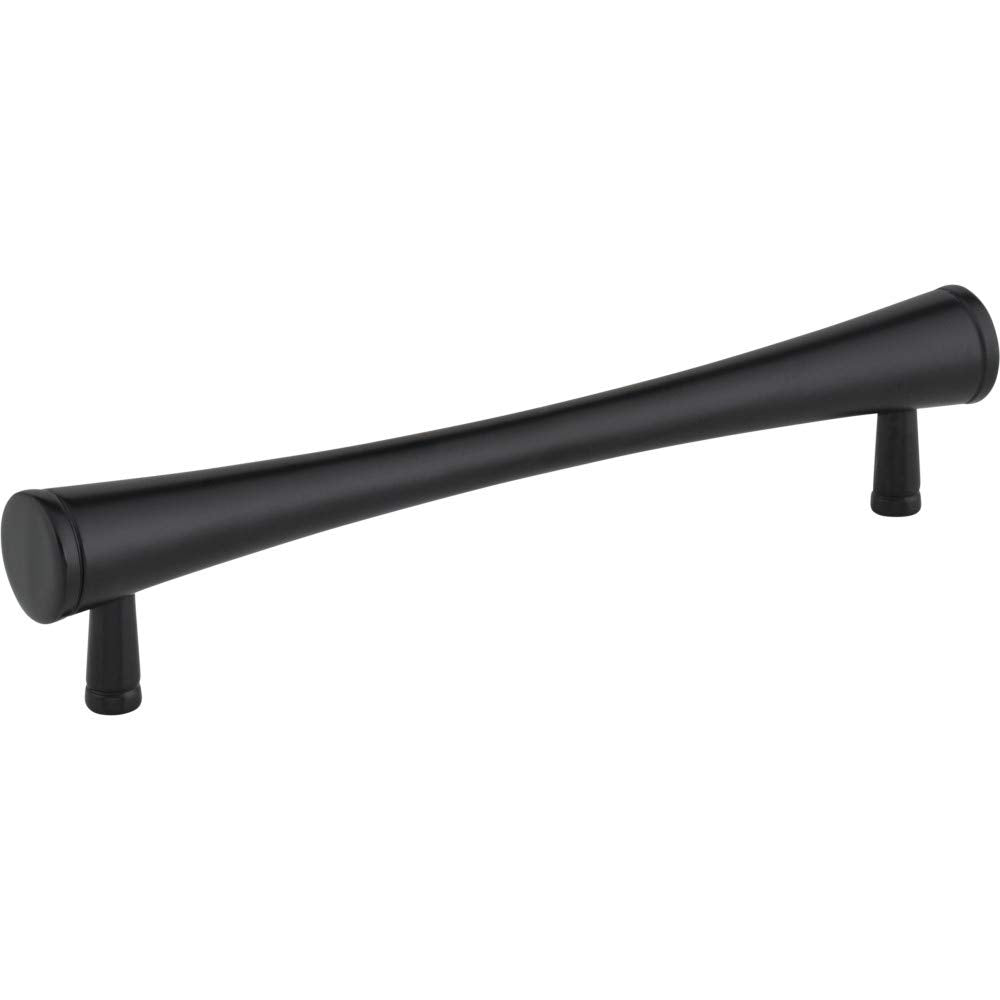 Elements 600MB 128 mm Center-to-Center Matte Black Sedona Cabinet Pull