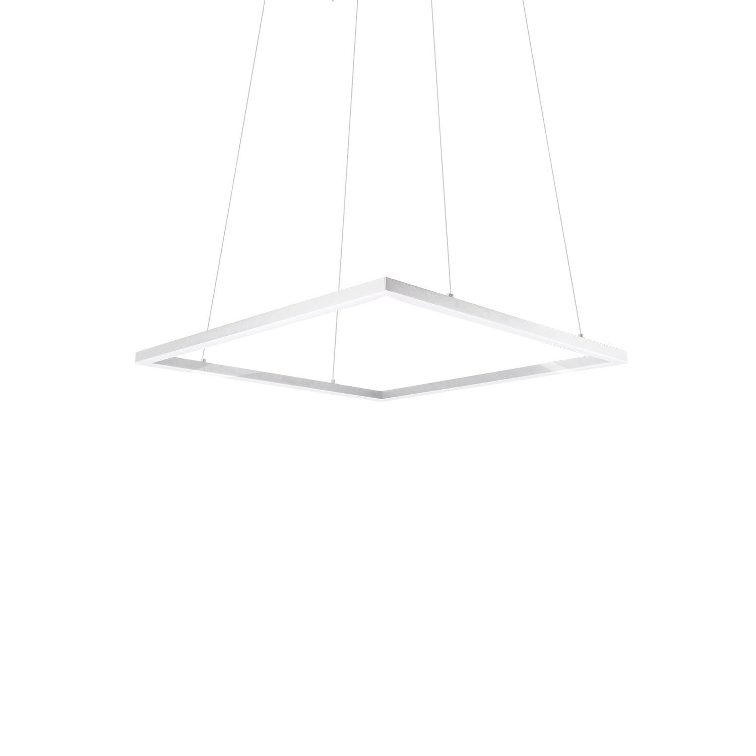 Kuzco PD88160-WH PIAZZA 60" PENDANT WH TEXTURED DOWN ONLY DUO CANOPY 930 TRIAC 120 128W