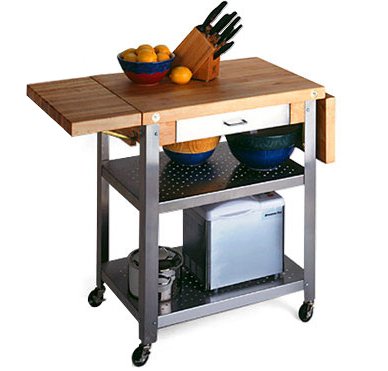 John Boos CUCE50 Cucina Elegante Chef's Cart 30x20x35