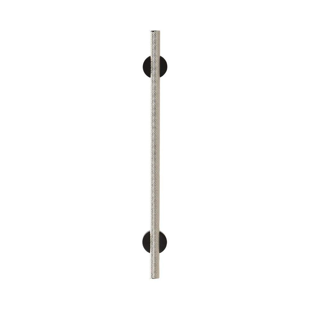 Amerock Cabinet Pull Matte Black/Polished Nickel 7-9/16 inch (192 mm) Center to Center Transcendent 1 Pack Drawer Pull Drawer Handle Cabinet Hardware