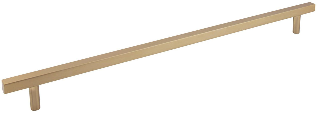 Jeffrey Alexander 845-18MB 18" Center-to-Center Matte Black Square Dominique Appliance Handle