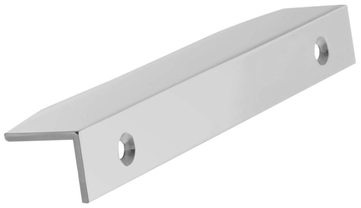 Amerock Cabinet Edge Pull Polished Chrome 4-3/16 inch (106 mm) Center to Center Aloft 1 Pack Drawer Pull Drawer Handle Cabinet Hardware
