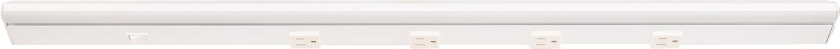 Task Lighting LP30QD10NDWWT50 30-1/2" 1000 Lumen Direct Voltage DV Lighted Power Strip, White Finish, White Receptacles, 5000K Daylight White